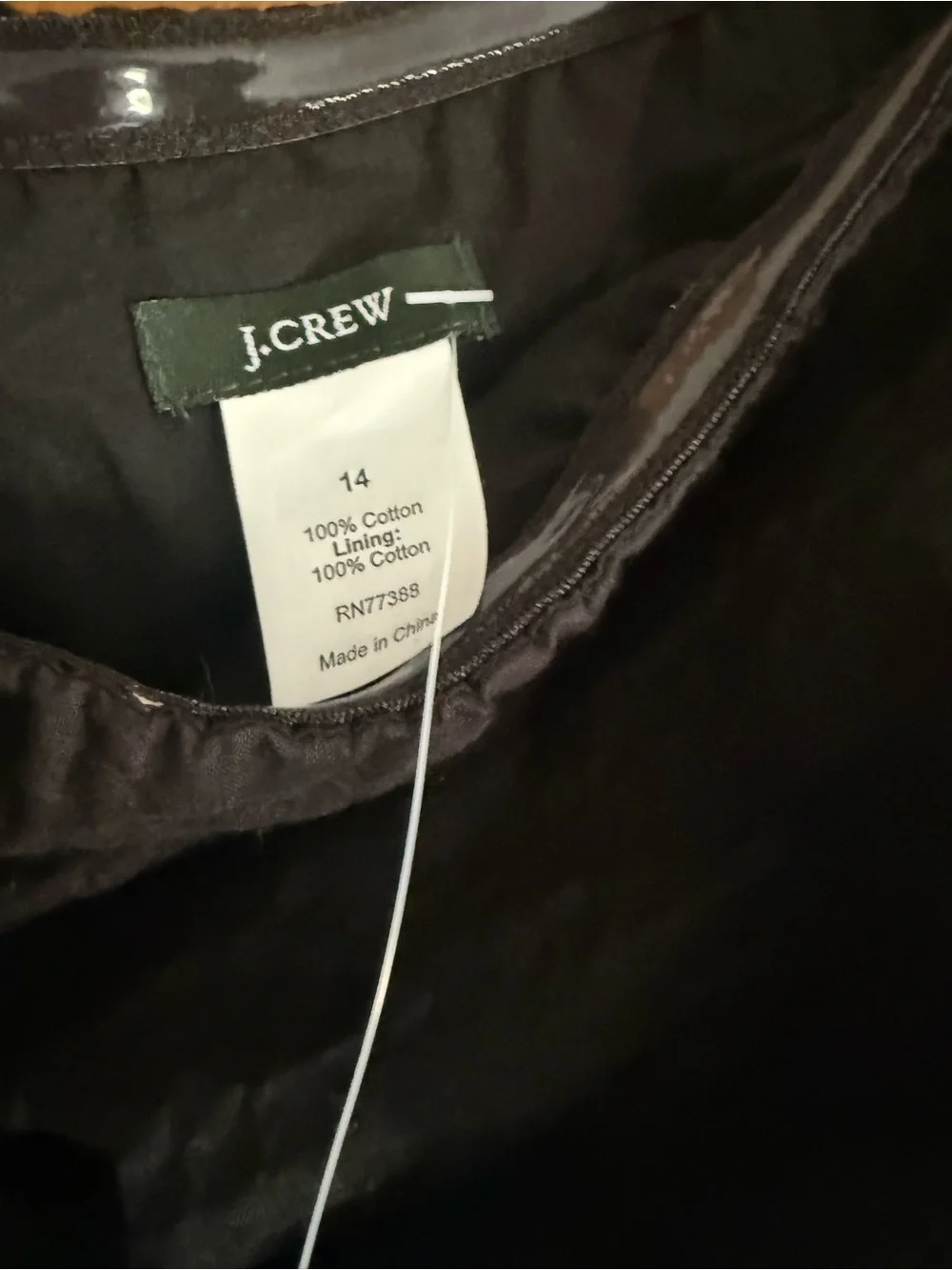J. Crew Black Strapless Textured Midi Dress